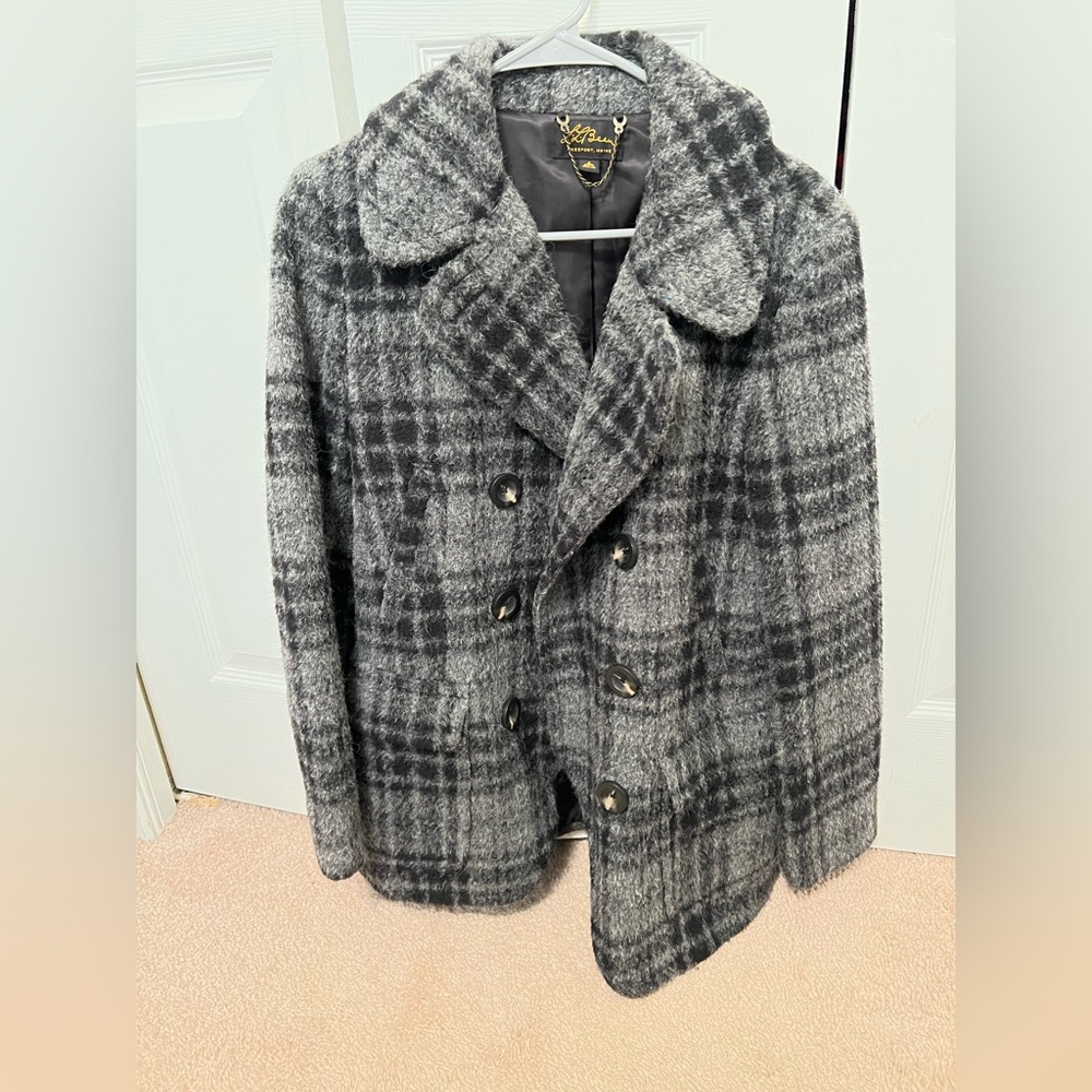 🔥 New Without Tags Rare Women’s L.L. Bean Signature Wool Blend Peacoat, Size 4